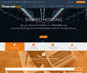 Marvelahost.com(Web Hosting Service) Screenshot