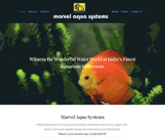 Marvelaquarium.com(Aquarium in Cochin) Screenshot