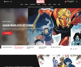 Marvel.com(The Official Site for Marvel Movies) Screenshot