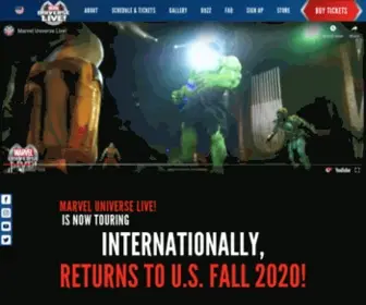 Marveluniverselive.com(International page) Screenshot