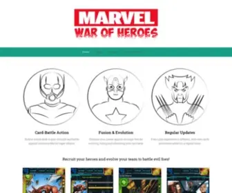 Marvelwarofheroes.com(Just another WordPress site) Screenshot