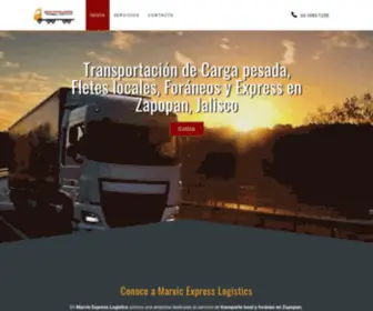 Marvicexpresslogistics.com(Servicios) Screenshot