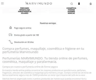 Marvimundo.com(Perfumes y Cosmética) Screenshot