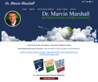 Marvinmarshall.com(Speaker and Developer of Discipline Without Stress) Screenshot