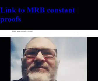 Marvinrayburns.com(About the MRB constant) Screenshot