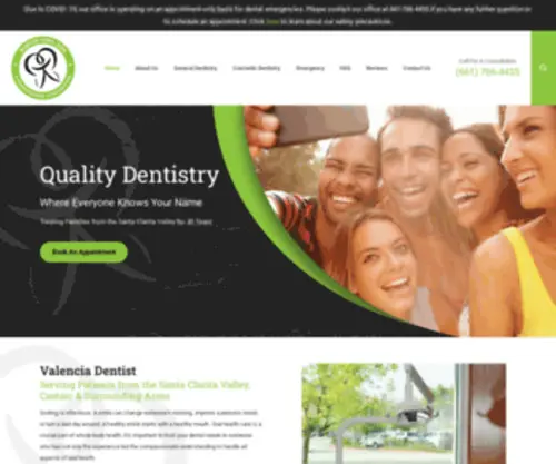 Marvintongdds.com(Valencia Dentist) Screenshot