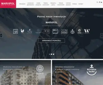 Marvipol.pl(Marvipol to warszawski developer oferujący mieszkania i apartamenty na sprzedaż w dzielniach) Screenshot