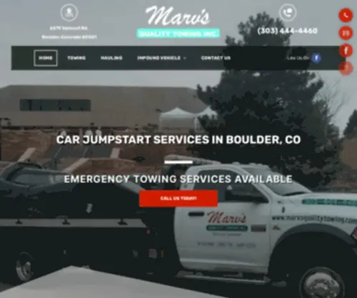 Marvsqualitytowing.com(Marv's Quality Towing Inc) Screenshot