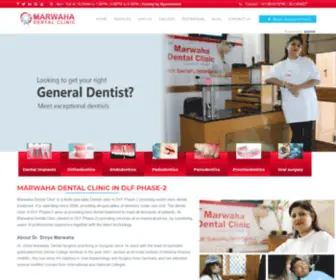 Marwahadentalclinic.com(Marwaha Dental Clinic) Screenshot