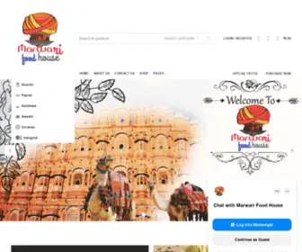 Marwarifoodhouse.com(Real marwari food of rajasthan) Screenshot