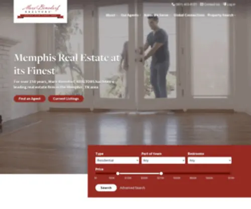 Marx-Bensdorf.com(Memphis Real Estate Agents) Screenshot