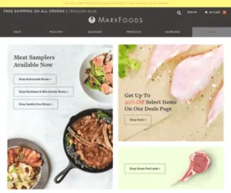 Marxfoods.com(Specialty Meats) Screenshot