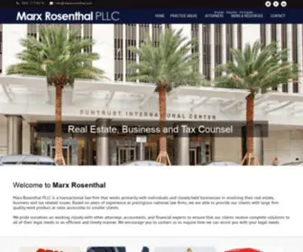 Marxrosenthal.com(Marx Rosenthal Marx Rosenthal PLLC) Screenshot
