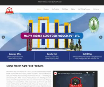 Maryaagro.com(Frozen Halal Meat & Other Meat Products) Screenshot