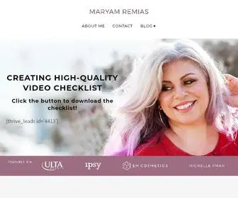 Maryamremias.com(Be Brave) Screenshot