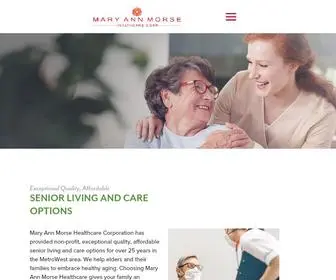 Maryannmorse.org(Non-profit Mary Ann Morse Healthcare Corp) Screenshot