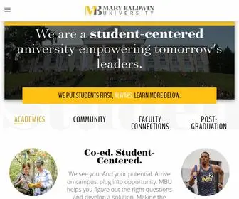 Marybaldwin.edu(Mary Baldwin. Your university for life.. Find Your Program Mary Baldwin) Screenshot