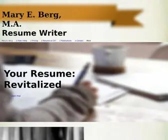 Marybergresumewriter.com(Mary Berg Resume Writer) Screenshot