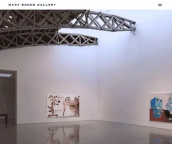 Maryboonegallery.com(Mary Boone Gallery) Screenshot