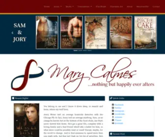 Marycalmes.com(Mary Calmes) Screenshot
