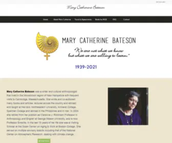 Marycatherinebateson.com(Mary Catherine Bateson) Screenshot