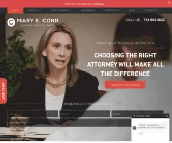 Maryconnlaw.com(Federal Criminal Law & State Criminal Law in Houston) Screenshot