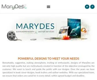 Marydes.eu(Book cover designs and full author services) Screenshot