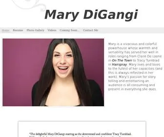 Marydigangi.com(Mary DiGangi) Screenshot