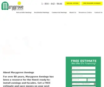 Marygrove.com(Retractable Awnings) Screenshot