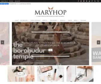 Maryhop.com(A Luxury Travel & Lifestyle Blog by Mary Kalymnou) Screenshot