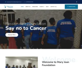 Maryjoanpassioncare.org(Non governmental Organization) Screenshot