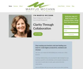 Maryjomccann.com(Clarity Through Collaboration) Screenshot