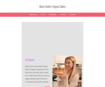 Marykatesvegancakes.com(Mary-Kate's Vegan Cakes) Screenshot