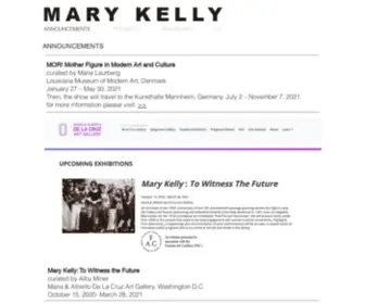 Marykellyartist.com(Mary Kelly) Screenshot