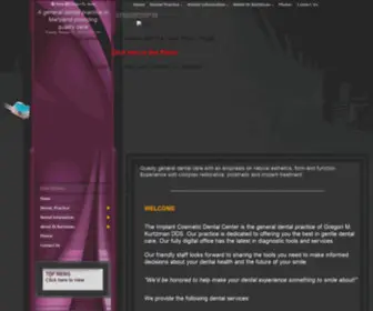 Maryland-Implants.com(Home (Welcome page)) Screenshot