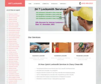 Maryland-Locksmith.com(24 Hour Quick Locksmith Services in Chevy Chase MD) Screenshot