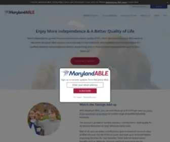 Marylandable.org(Maryland ABLE) Screenshot