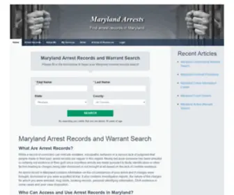 Marylandarrests.org(Maryland Arrests) Screenshot