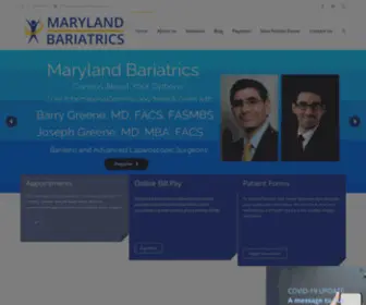 Marylandbariatrics.com(Maryland Bariatrics) Screenshot