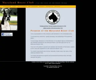 Marylandboxerclub.com(Maryland Boxer Club) Screenshot