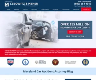 Marylandcaraccidentattorneyblog.com(Published by Baltimore) Screenshot