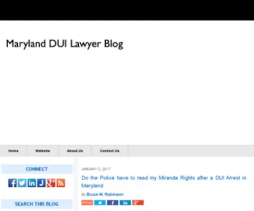 Marylandduilawyerblog.com(Maryland DUI Lawyer Blog) Screenshot