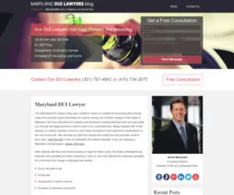 Marylandduilawyersblog.com(Maryland DUI Lawyer) Screenshot