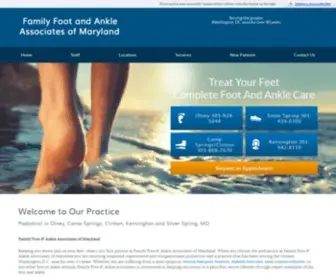 Marylandfeet.com(Family Foot and Ankle Associates of Maryland) Screenshot