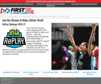 Marylandfll.org(Maryland FIRST LEGO League) Screenshot