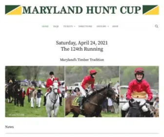 Marylandhuntcup.com(The Maryland Hunt Cup) Screenshot