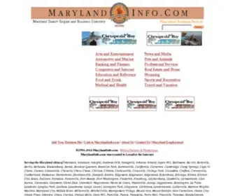 Marylandinfo.com(Maryland Business Directory) Screenshot