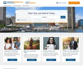 Marylandjobnetwork.com(Search Jobs) Screenshot