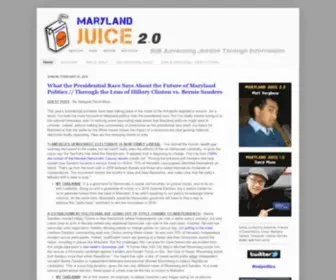 Marylandjuice.com(Maryland juice) Screenshot