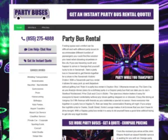 Marylandlimoassociation.com(Party Bus Rental) Screenshot